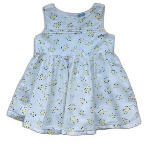 Baby Gap White Floral Sleeveless Dress Size 12-18 months